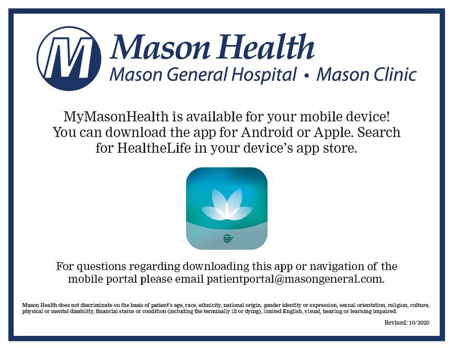 My Mason Health Postcard